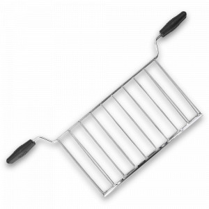 Держатель для приготовления тостов, для тостеров TSSR02, 2 штуки,  43,4 x 17,3 x 3,2 см, нержавеющая сталь, SMEG, Италия, Дополнительные насадки для техники SMEG