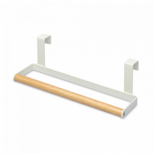 Держатель для полотенец, 24 см, сталь, бамбук, белый, серия Granli, SMART SOLUTIONS, Россия, Держатели для бумажных полотенец