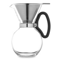Кемекс с фильтром, 1.1 л, нержавеющая сталь, стекло, серия La Cafetiere, KITCHEN CRAFT, Великобритания