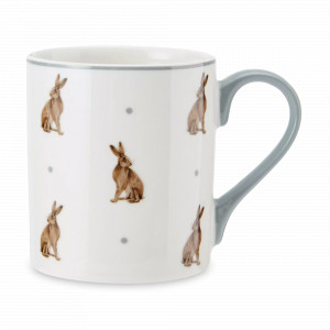Кружка Hare, 280 мл, фарфор, белый, декор, серия Mikasa Hampton, KITCHEN CRAFT, Великобритания, Kitchen Craft Mikasa Hampton