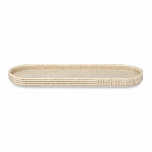 Подставка для принадлежностей Dune, 28 х 9.5 см, полирезин, песочный, серия Bath, BERGENSON BJORN, Великобритания, Органайзеры для раковины