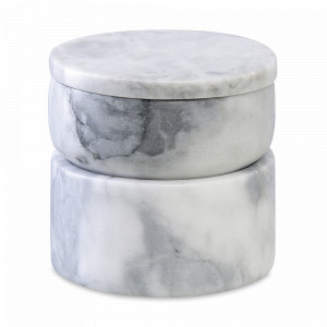 Шкатулка для украшений, 10.5 х 11.8 см, белый мрамор, серия Marm, BERGENSON BJORN, Великобритания, Шкатулки