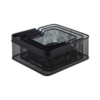 Корзина для хранения квадратная Ferrant, 20.3 х 20.3 х 11.5 см, металл, черный, BERGENSON BJORN, Великобритания_00813860059776603519.jpg