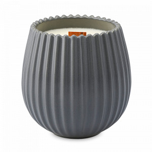 Свеча ароматическая с деревянным фитилём Lemon, Mandarin &amp; Neroli, 60 часов, серый, серия Edge, TKANO, Россия, Свечи TKANO