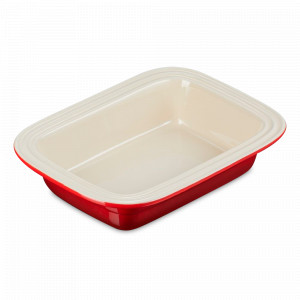 Блюдо для запекания, керамика, 31 х 23 см, 1.9 л, красный, LE CREUSET, Франция, LE CREUSET (Франция)