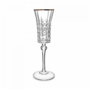 Набор из 2-х бокалов для шампанского Gold, 150 мл, хрустальное стекло, позолота, серия Lady Diamond, CRISTAL D ARQUES, Франция, CRISTAL D ARQUES (Франция)