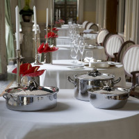 Кастрюля из нержавеющей стали, 8 л, диаметр 26 см, высота 15 см, крышка с посеребренной декорированной ручкой, серия Opus Prima, RUFFONI, Италия_00776410072753084322.jpg