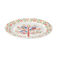 Тарелка обеденная Owl, 28 см, фарфор, белый, декор, серия Birds of Paradise, LIBERTY JONES, Россия_00814630035934231267.jpg