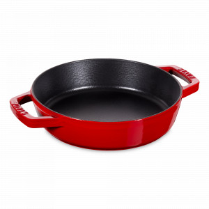 Чугунный эмалированный сотейик с толстым дном с двумя ручками, 20 см, вишневый, STAUB, Франция, STAUB (Франция)