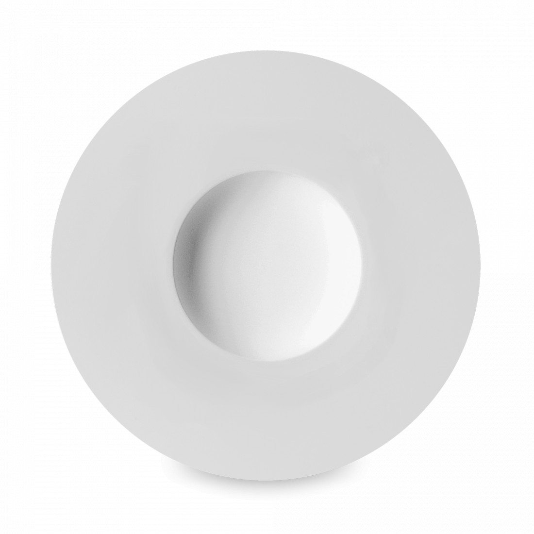 Тарелка для пасты с широким бортом BLANC, 28 см, фарфор, белый, рельеф, серия Collection L, GUY DEGRENNE, Франция