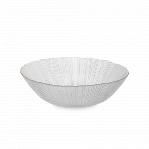 Салатник , 20 см, 950 мл, стекло с золотистым кантом, серия Wenge, ANNA LAFARG, Китай, Салатники, чаши сервировочные