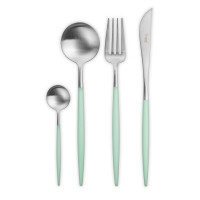 Набор столовых приборов на 6 персон, 24 предм., серия GOA matte celadon, CUTIPOL, Португалия