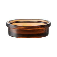 Мыльница Amber, 10 х 13 см, стекло, янтарный, серия Bath, BERGENSON BJORN, Великобритания_00822810063422169881.jpg