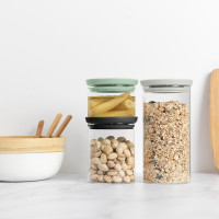 Набор из 3-х банок для сыпучих продуктов, 0.3, 0.6, 1.1 л, стекло, пластик, силикон, BRABANTIA, Бельгия_00812680046922041263.jpg