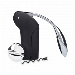 Штопор вытяжной, нержавеющая сталь, черный, серия Rabbit, KITCHEN CRAFT, Великобритания, Самовытяжные штопоры