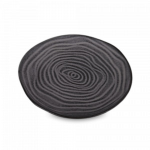 Тарелка закусочная Grey, 23 см, керамика, темно-серый, ROOMERS TABLEWARE, Нидерланды, Тарелки черные