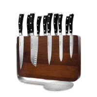 Набор из 10-ти кухонных ножей на магнитной подставке из бука, серия Classic Ikon, WUESTHOF, Золинген, Германия