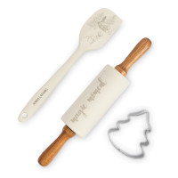 Набор для выпечки «Олень в лесу», 3 предмета, силикон/дерево/сталь, серия Maral, ANNA LAFARG, Китай