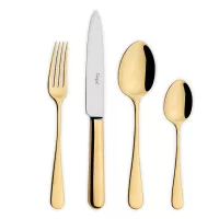 Набор столовых приборов на 12 персон, 72 предметов, золотистый, серия Atlantico, CUTIPOL, Португалия, 