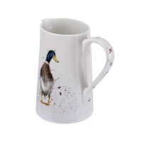 Кувшин «Утка Забавная фауна», объем: 600 мл, материал: костяной фарфор, цвет: белый, декор, серия Wrendale Designs, ROYAL WORCESTER, Великобритания_00801610047237322047.jpg