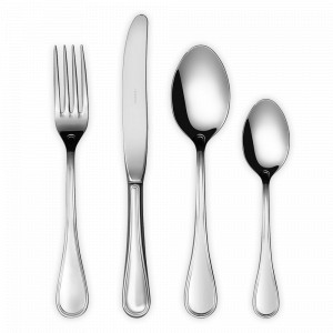 Набор столовых приборов на 6 персон, 24 предмета, серый, серия Zorba, HERDMAR, Португалия, Подарочные столовые приборы