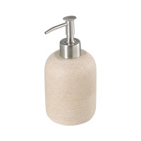 Диспенсер для жидкого мыла Loup, 250 мл, полирезин, бежевый, серия Bath, BERGENSON BJORN, Великобритания_00813860057878865784.jpg