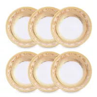 Набор из 6-ти розеток Cream Gold, 10 см, фарфор, бежевый, золотой, серия Constanza 9320, FALKENPORZELLAN, Германия, 