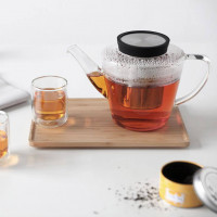 Чайник заварочный с ситечком, 1 л, боросиликатное стекло, нержавеющая сталь, силикон, черный, Infusion, VIVA Scandinavia, Дания_00803020063719044075.jpg