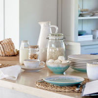 Тарелка закусочная Aqua, 21.6 см, керамика, голубой, серия Taormina, COSTA NOVA, Португалия_00816790064650993402.jpg