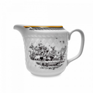 Молочник , 195 мл, фарфор, белый, декор, серия Village, WALLENDORFER, Германия, Скидки до -30% на фарфор WALLENDORFER