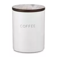 Банка для хранения, 650 мл, керамика, акация, белый, SMART SOLUTIONS, Россия, 