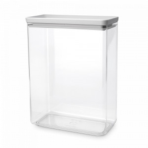 Контейнер модульный для продуктов, 5.4 л, 22 х 11 х 29.6 см, пластик, светло-серый, серия Tasty+, BRABANTIA, Бельгия, Контейнеры для продуктов BRABANTIA