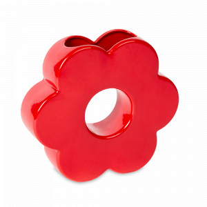 Ваза для цветов, 20 см, керамика, красный, серия Daisy, DOIY, Испания, Daisy DOIY