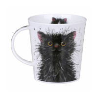 Кружка «Черно-белый кот», 320 мл, костяной фарфор, белый, декор, серия Lomond, DUNOON, Великобритания_00817830055590835751.jpg