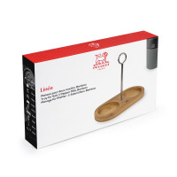 Подставка для мельниц с ручкой, 18.7 см, бамбук, цвет: светлое дерево, серия Linea, PEUGEOT, Франция_00820490055720624456.jpg