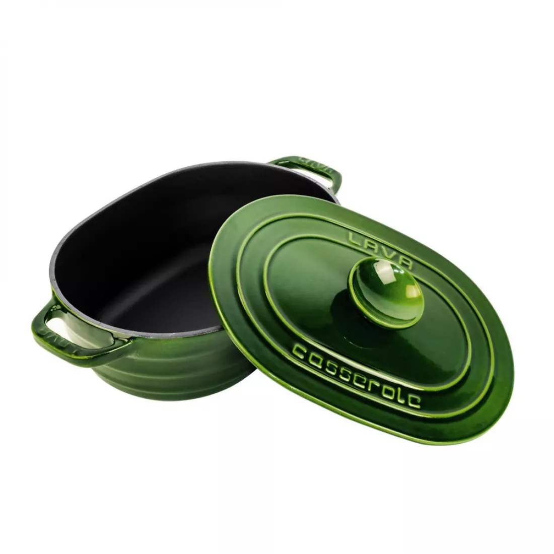 LV Y TC6 28 EXPURPLE YK6 GREEN LAVA, Казан с крышкой, 5,2 л, 28 см