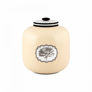 Банка для хранения с крышкой, 19 см, фарфор, желтый, серия Herbariae, VISTA ALEGRE, Португалия, Банки для продуктов