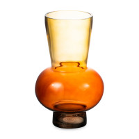 Ваза Триобль, 25 см, стекло, красно-коричневый, Rasteli, Бельгия_00812030044253345305.jpg