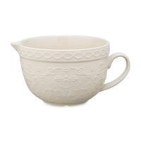 Кувшин для смешивания, 2 л, керамика, кремовый, рельеф, серия Russian North, TKANO, Россия