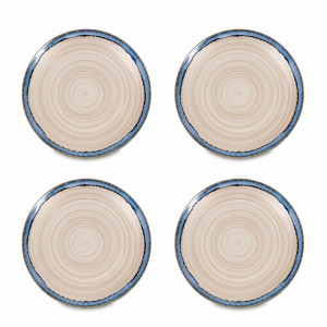 Набор из 4-х десертных тарелок «Голубой песок», 20 см, керамика, синий, WAECHTERSBACH, Германия, WAECHTERSBACH (Германия)