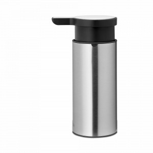 Дозатор для жидкого мыла, 16,5 см, нержавеющая сталь, пластик, стальной, серия Profile New, BRABANTIA, Бельгия, Диспенсеры и мыльницы