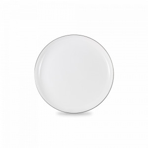 Тарелка десертная Арктика, 19 см, костяной фарфор, белый, декор, серия Emily, ANNA LAFARG, Китай, Китайский фарфор