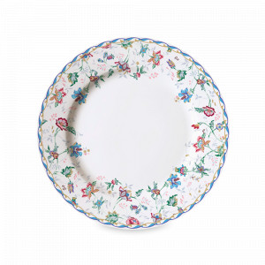 Тарелка обеденная Букингем, 27 см, костяной фарфор, белый, декор, серия Emily, ANNA LAFARG, Китай, Тарелки и салатники ANNA LAFARG