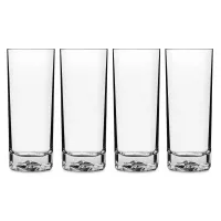 Набор из 4-х стаканов для воды BIBITA, 440 мл, бессвинцовый хрусталь, серия On The Rocks, LUIGI BORMIOLI, Италия, 