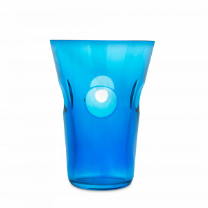 Стакан для виски с содовой средний голубой , серия Cosmos, SAINT LOUIS, Франция, Бокалы для коктейлей