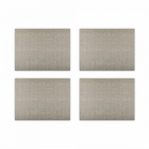 Набор из 4-х подстановочных прямоугольных салфеток, 33 х 48 см, пвх, серый, серия Oak, WO HOME, Германия, Салфетки подстановочные