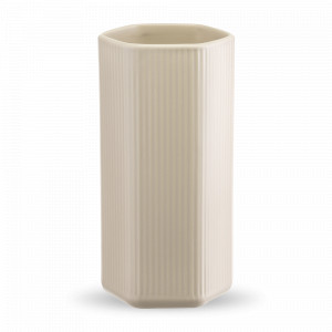 Ваза для цветов, 27 см, доломит, кремовый, серия Edge, TKANO, Россия, Стильные вазы для цветов