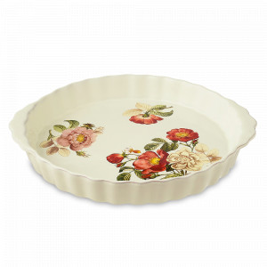 Форма для выпечки, 32 х 28 х 4,5 см, керамика, белый, декор, серия Regale, NUOVA CER, Италия, NUOVA CER (Италия)