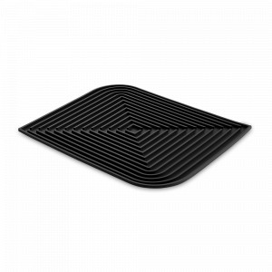 Коврик для сушки посуды Dry Flex, 34.6 х 44.6 см, силикон, темно-серый, SMART SOLUTIONS, Россия, Сушилки для посуды