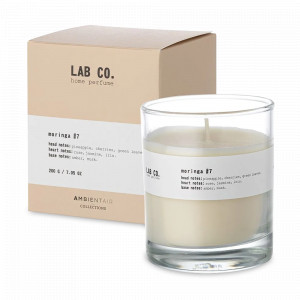 Свеча ароматическая «Moringa», 40 часов горения, воск, стекло, серия Lab Co, AMBIENTAIR, Испания, Ароматические диффузоры с палочками